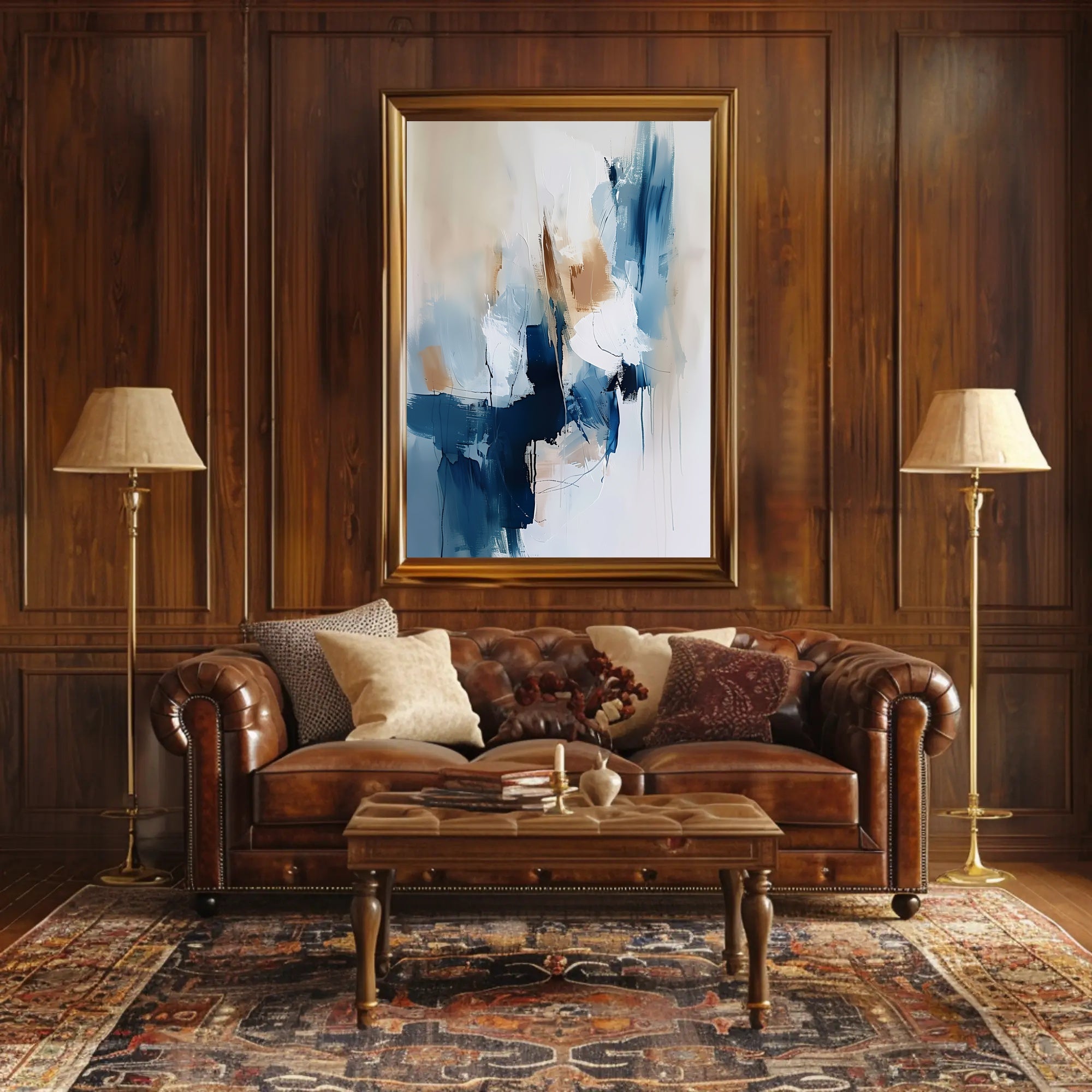 Captivating Depth Modern Abstract Art Poster PosterGoat