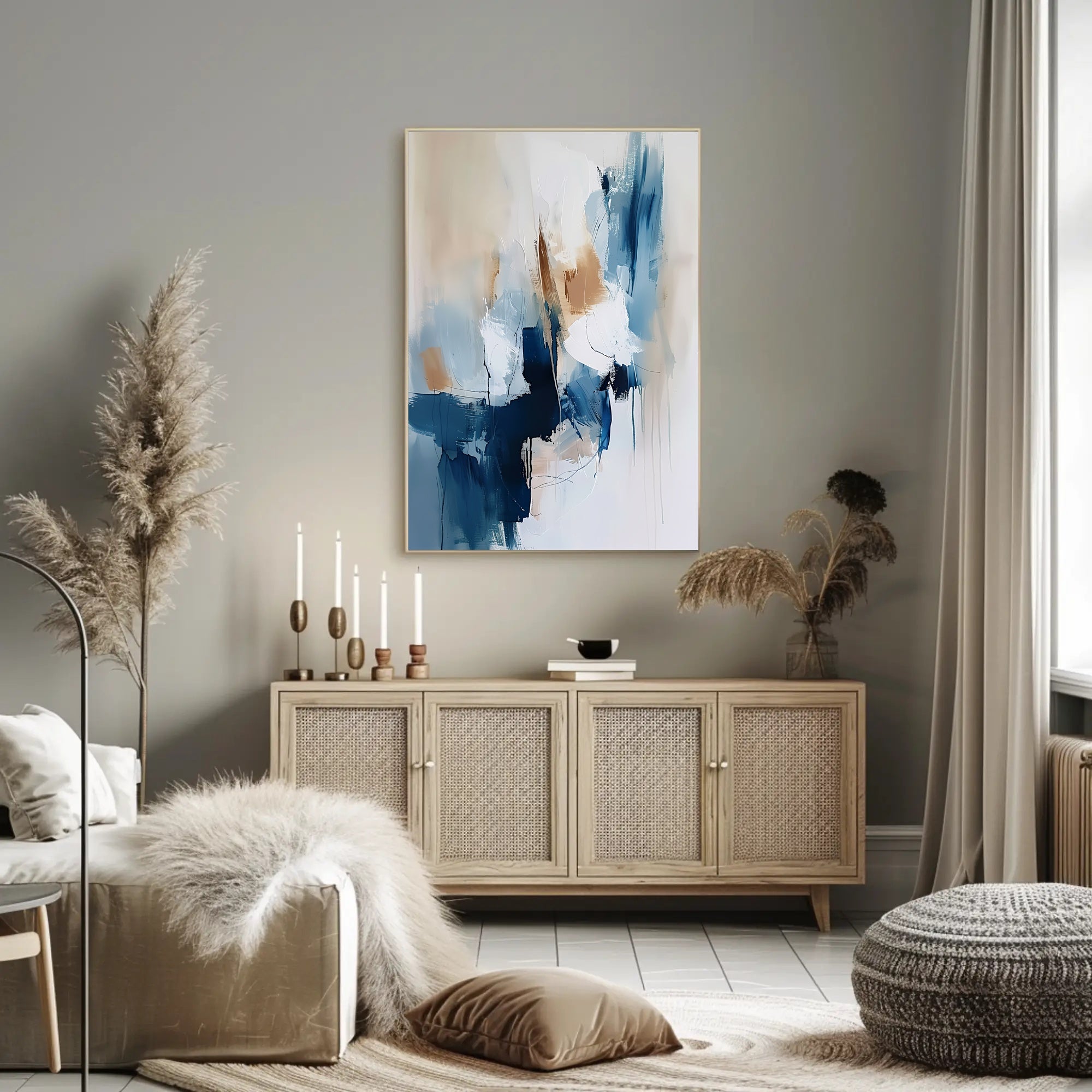Captivating Depth Modern Abstract Art Poster PosterGoat