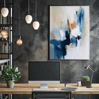 Captivating Depth Modern Abstract Art Poster PosterGoat