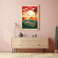 Captivating Mountain View of Atlixco Travel Poster PosterGoat