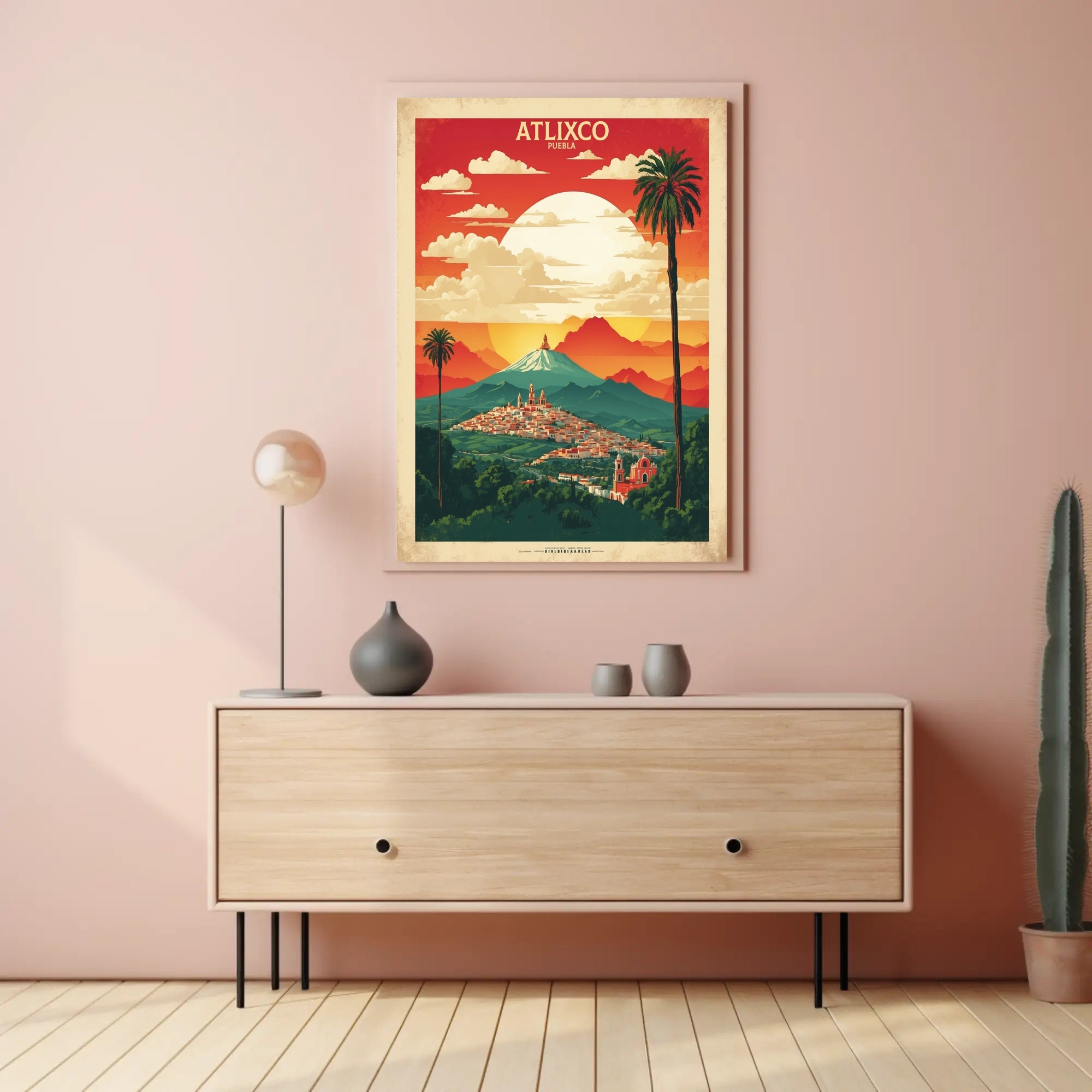 Captivating Mountain View of Atlixco Travel Poster PosterGoat