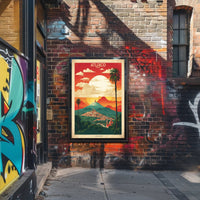 Captivating Mountain View of Atlixco Travel Poster PosterGoat