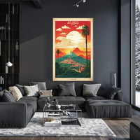 Captivating Mountain View of Atlixco Travel Poster PosterGoat