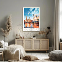 Cardiff Cityscape Art: Vibrant Travel Poster PosterGoat