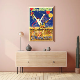 Carnaval XXXVI Art Deco Carnival Poster PosterGoat