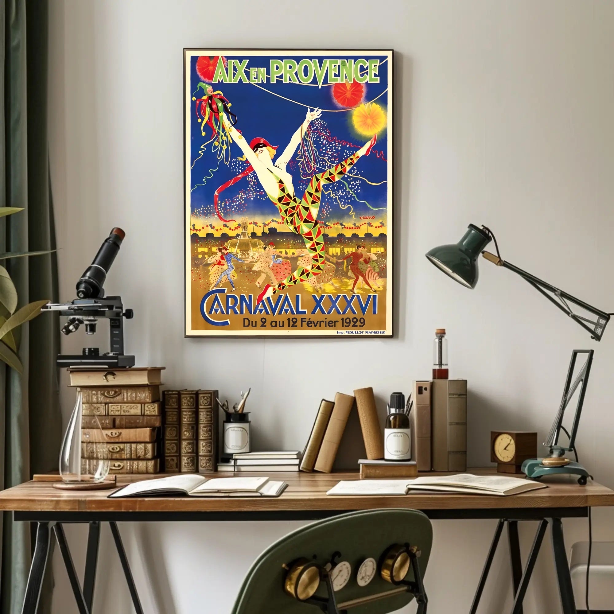 Carnaval XXXVI Art Deco Carnival Poster PosterGoat