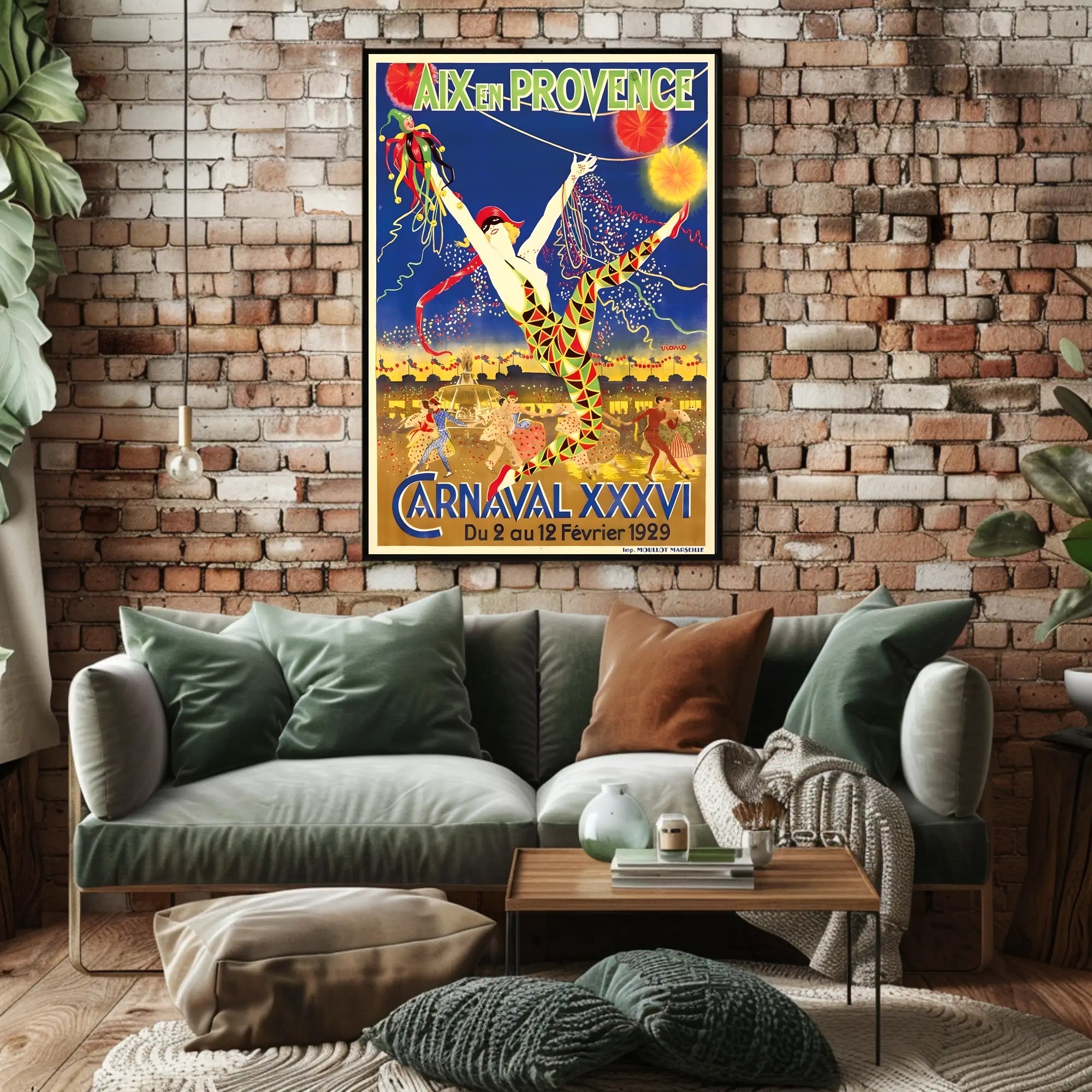 Carnaval XXXVI Art Deco Carnival Poster PosterGoat