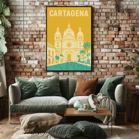 Cartagena Colonial Charm Travel Poster PosterGoat
