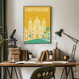 Cartagena Colonial Charm Travel Poster PosterGoat