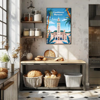 Casablanca Mosque Travel Poster PosterGoat