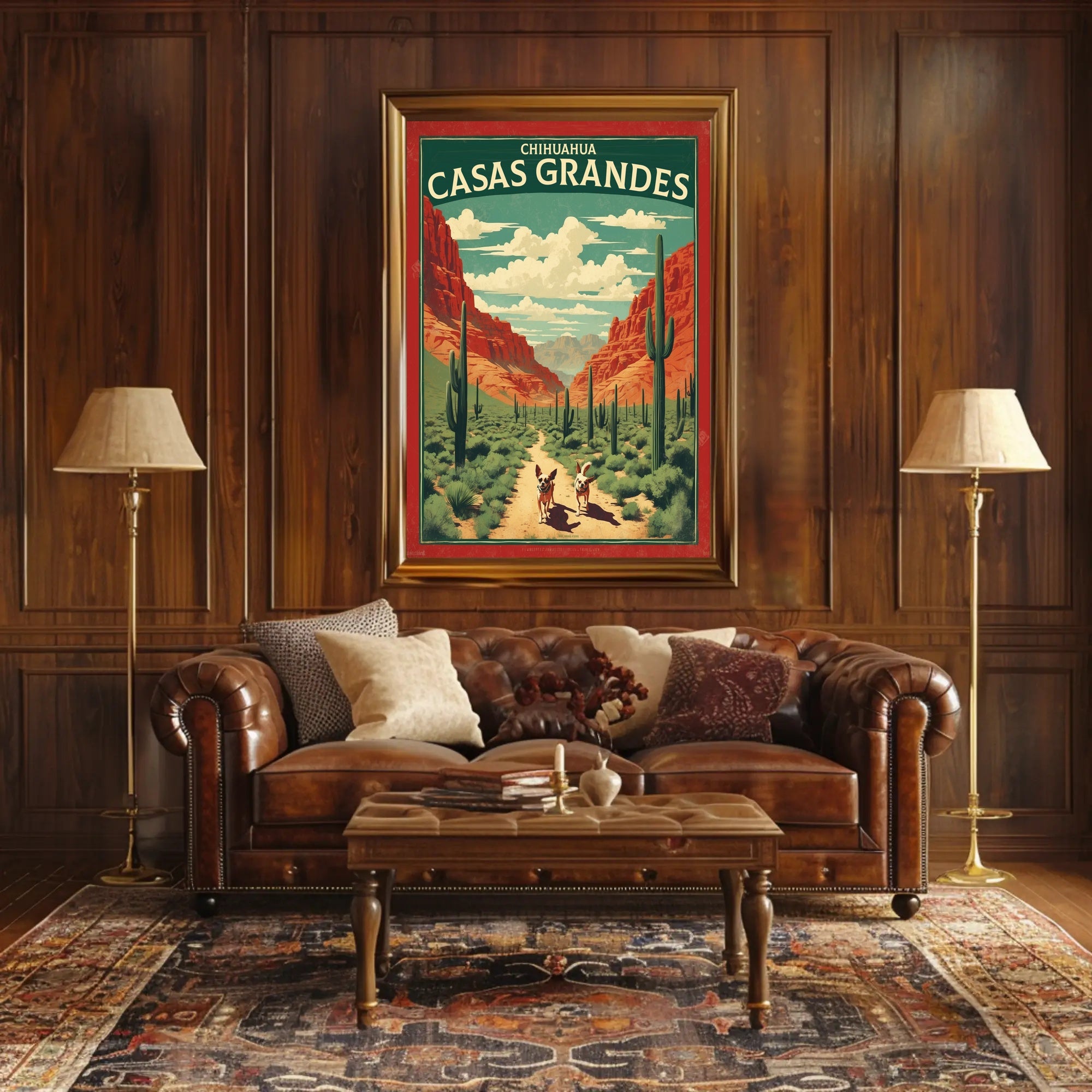 Casas Grandes Desert Adventure Travel Poster PosterGoat