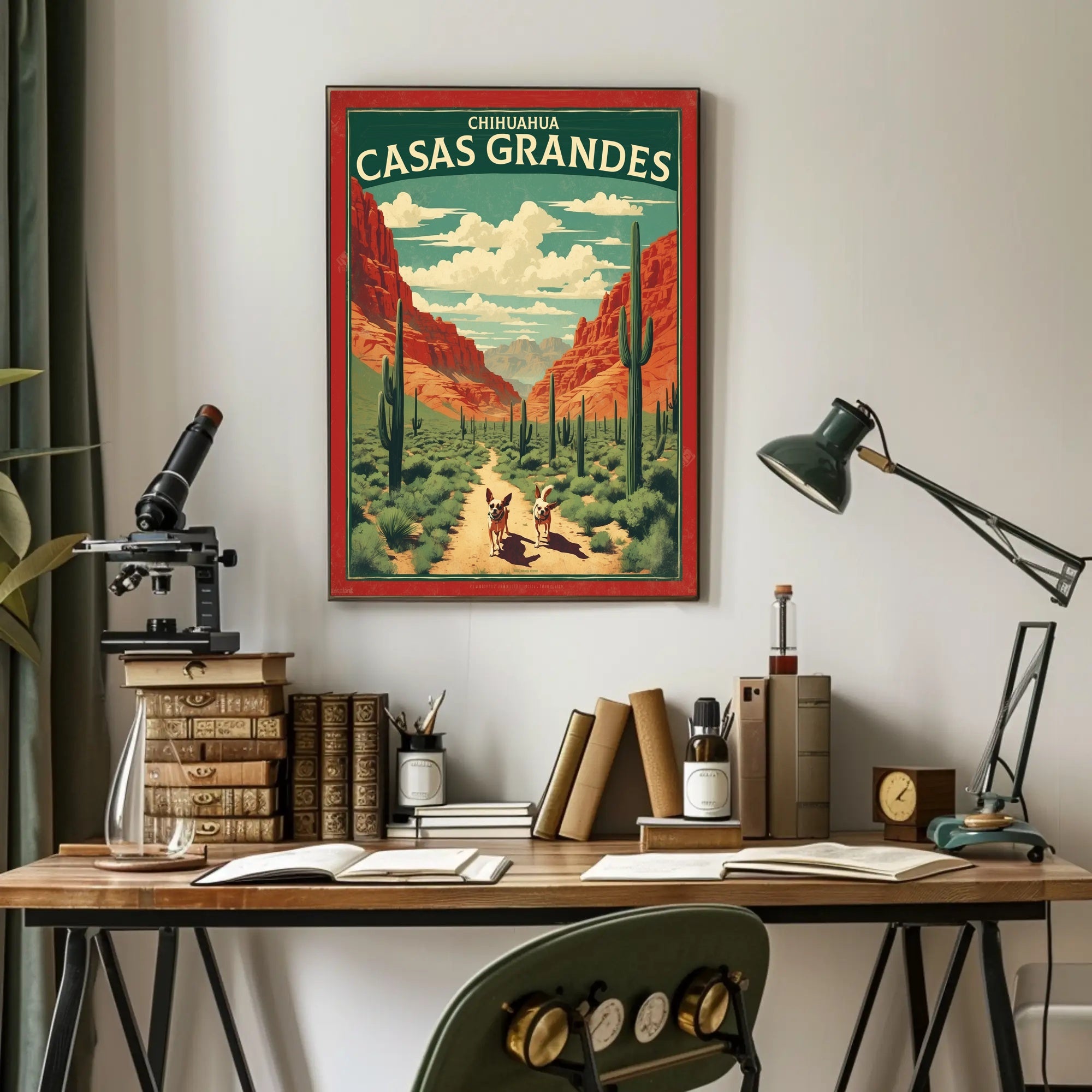Casas Grandes Desert Adventure Travel Poster PosterGoat