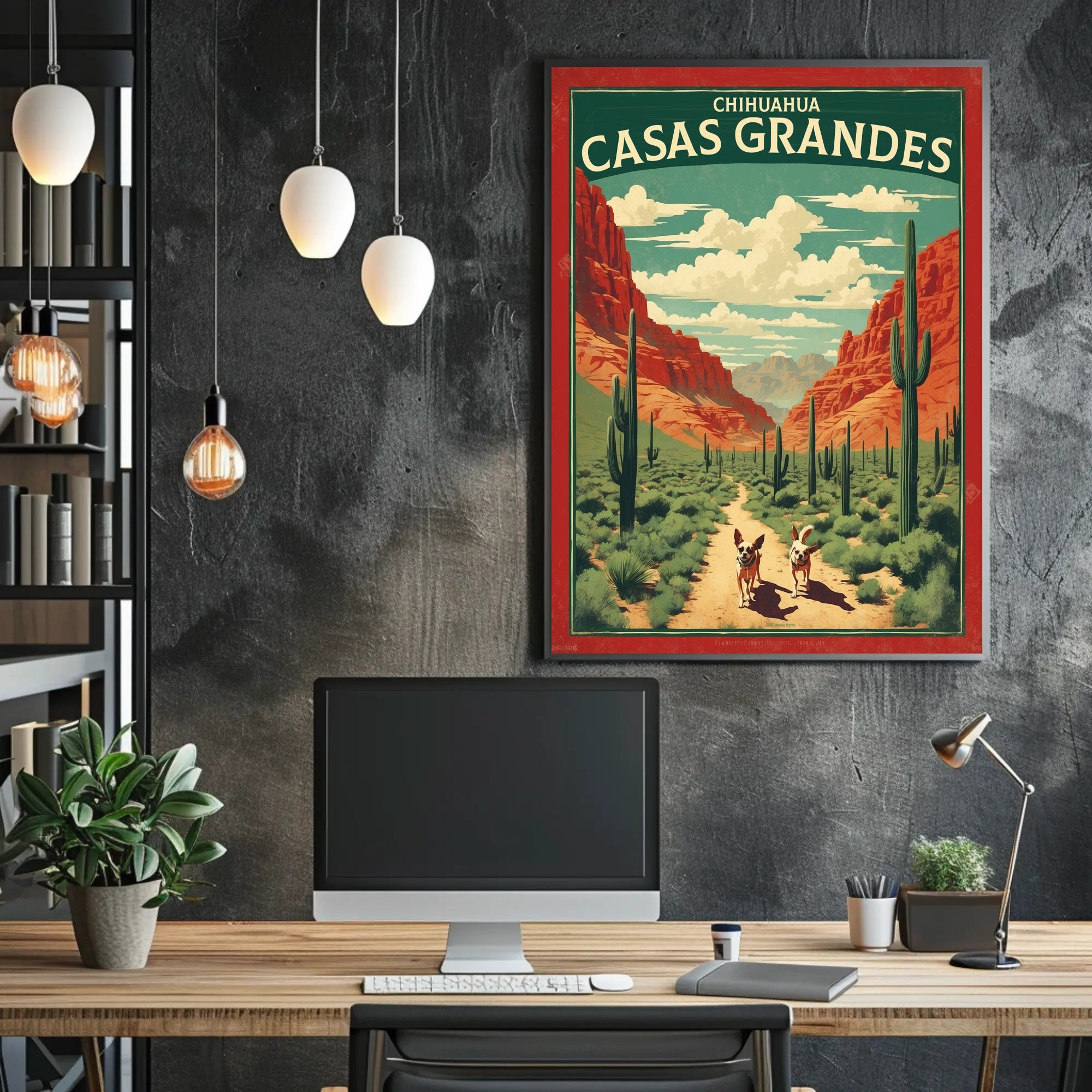 Casas Grandes Desert Adventure Travel Poster PosterGoat