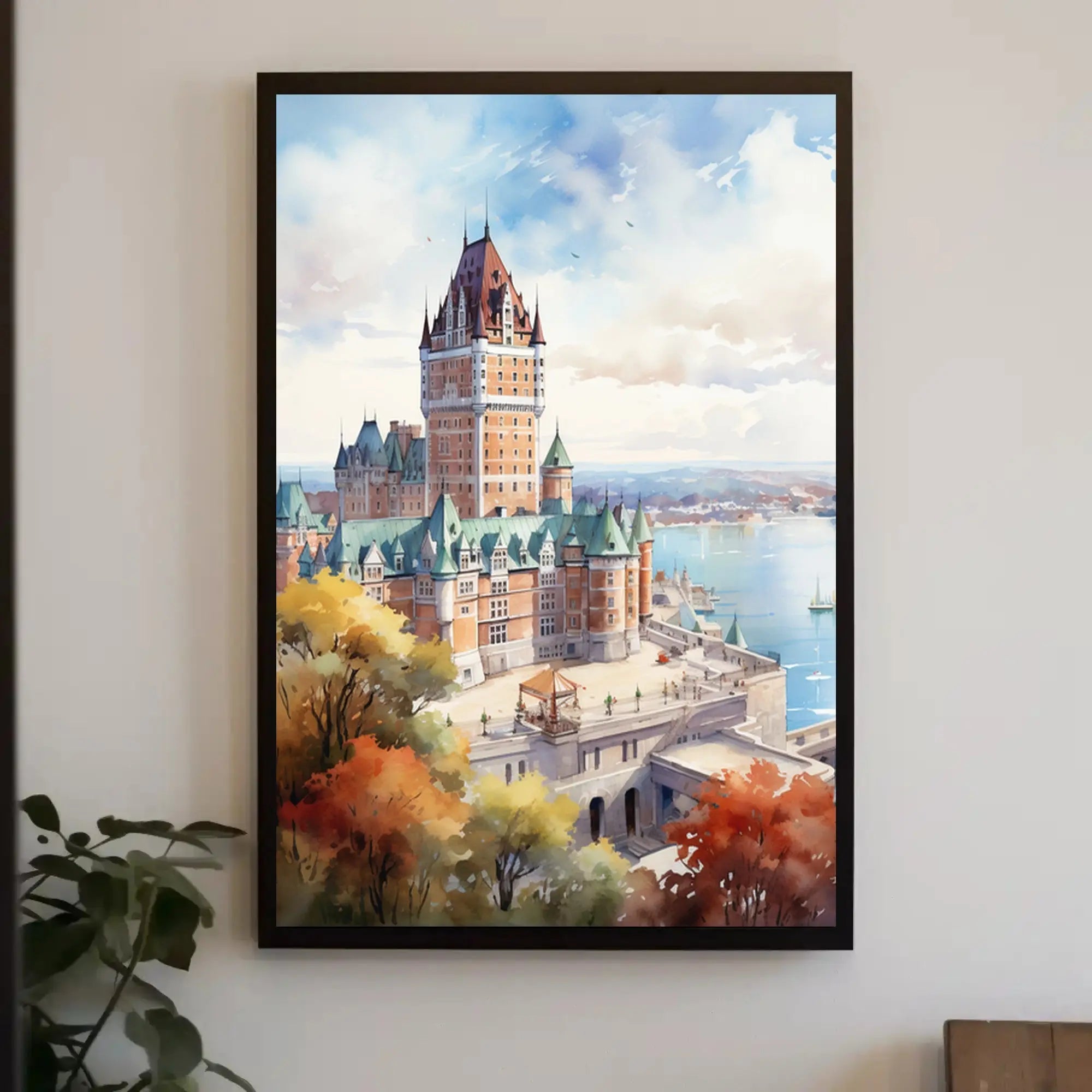 Castle in Autumn: Scenic Travel Poster PosterGoat