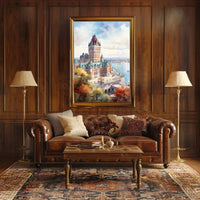 Castle in Autumn: Scenic Travel Poster PosterGoat