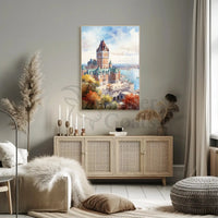 Castle in Autumn: Scenic Travel Poster PosterGoat
