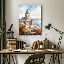 Castle in Autumn: Scenic Travel Poster PosterGoat