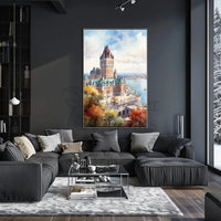 Castle in Autumn: Scenic Travel Poster PosterGoat