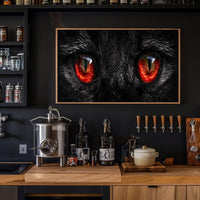 Cat Eyes Art Print, Animal Poster PosterGoat