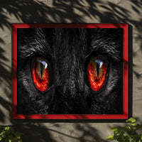 Cat Eyes Art Print, Animal Poster PosterGoat