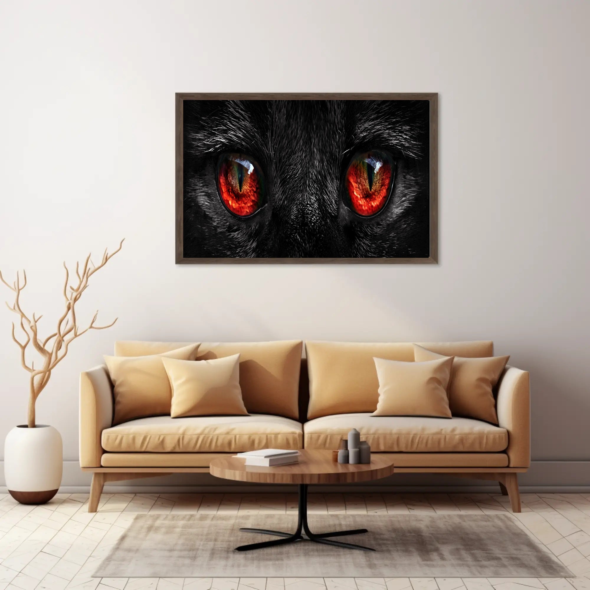 Cat Eyes Art Print, Animal Poster PosterGoat