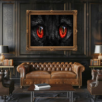 Cat Eyes Art Print, Animal Poster PosterGoat