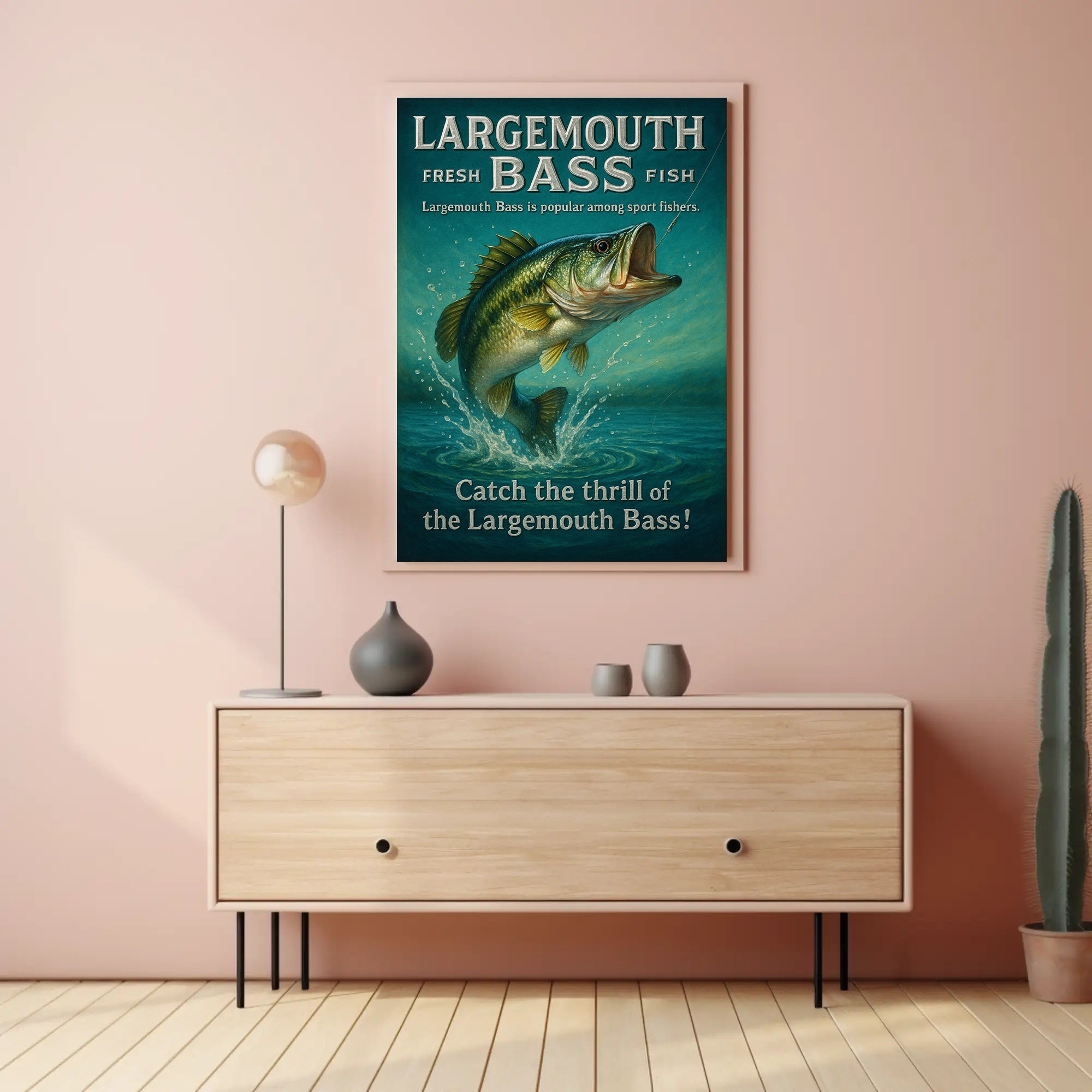 Catch the Thrill of the Largemouth Bass Poster PosterGoat