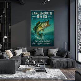 Catch the Thrill of the Largemouth Bass Poster PosterGoat