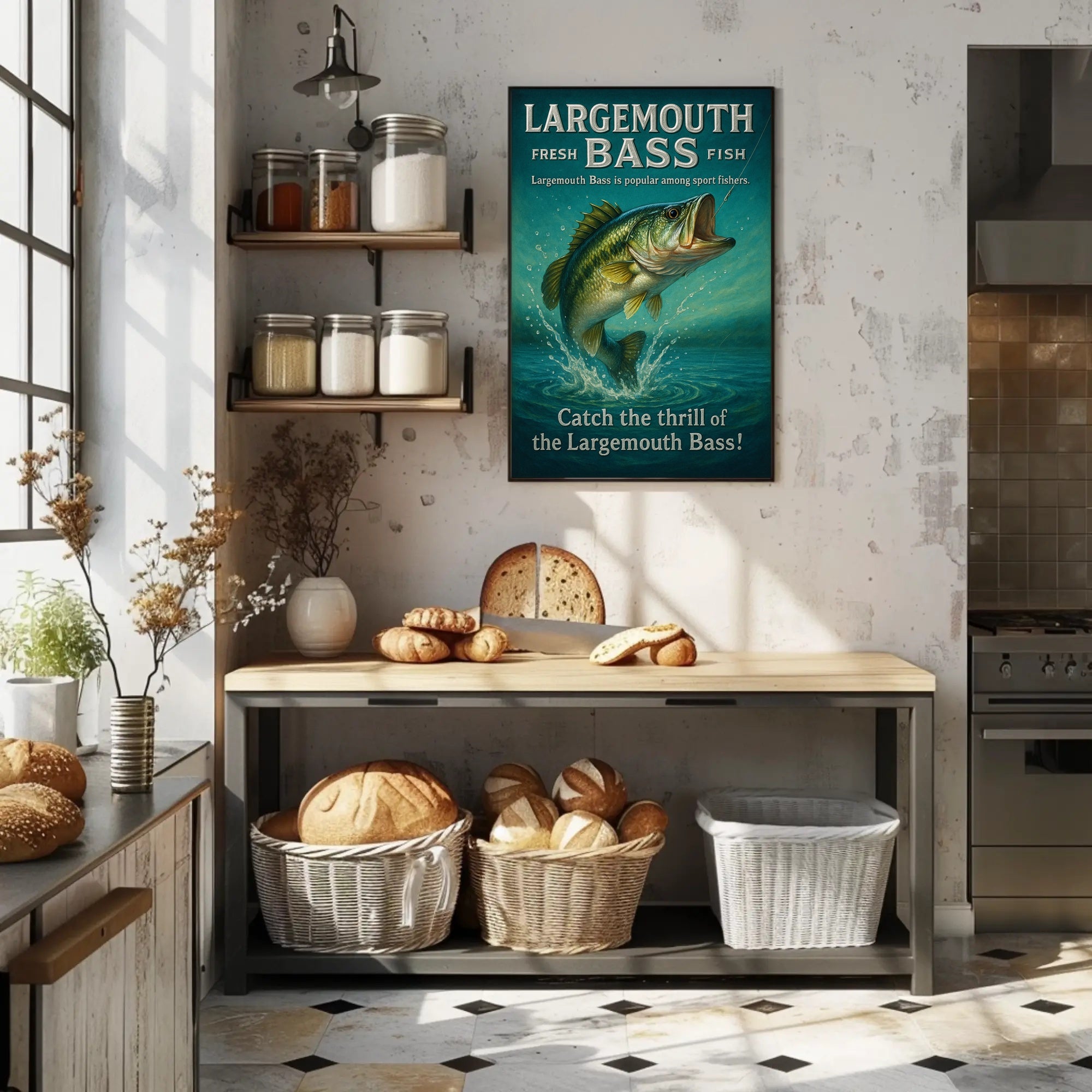 Catch the Thrill of the Largemouth Bass Poster PosterGoat