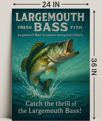 Catch the Thrill of the Largemouth Bass Poster PosterGoat