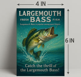 Catch the Thrill of the Largemouth Bass Poster PosterGoat