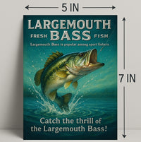 Catch the Thrill of the Largemouth Bass Poster PosterGoat