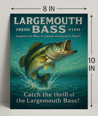 Catch the Thrill of the Largemouth Bass Poster PosterGoat