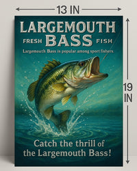 Catch the Thrill of the Largemouth Bass Poster PosterGoat
