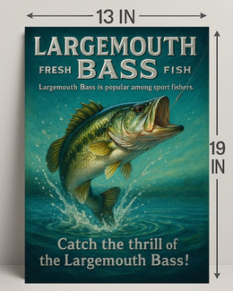 Catch the Thrill of the Largemouth Bass Poster PosterGoat