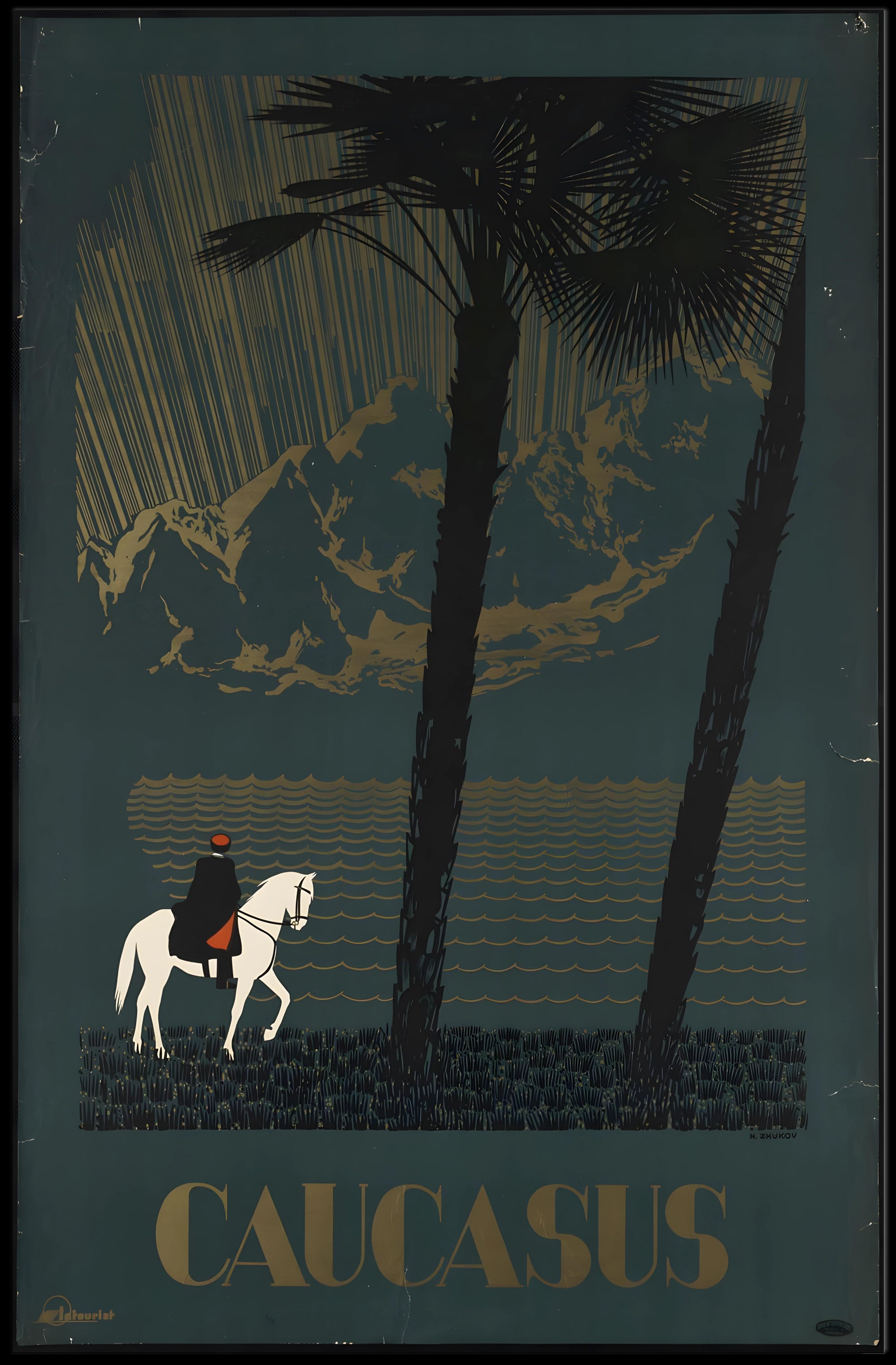 Caucasus Travel Adventure Poster: Explore Romantic Landscapes PosterGoat