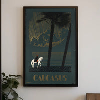Caucasus Travel Adventure Poster: Explore Romantic Landscapes PosterGoat