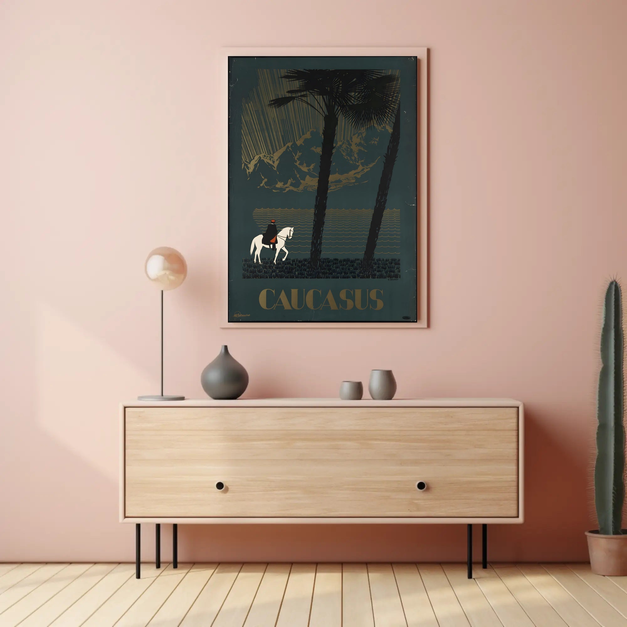Caucasus Travel Adventure Poster: Explore Romantic Landscapes PosterGoat