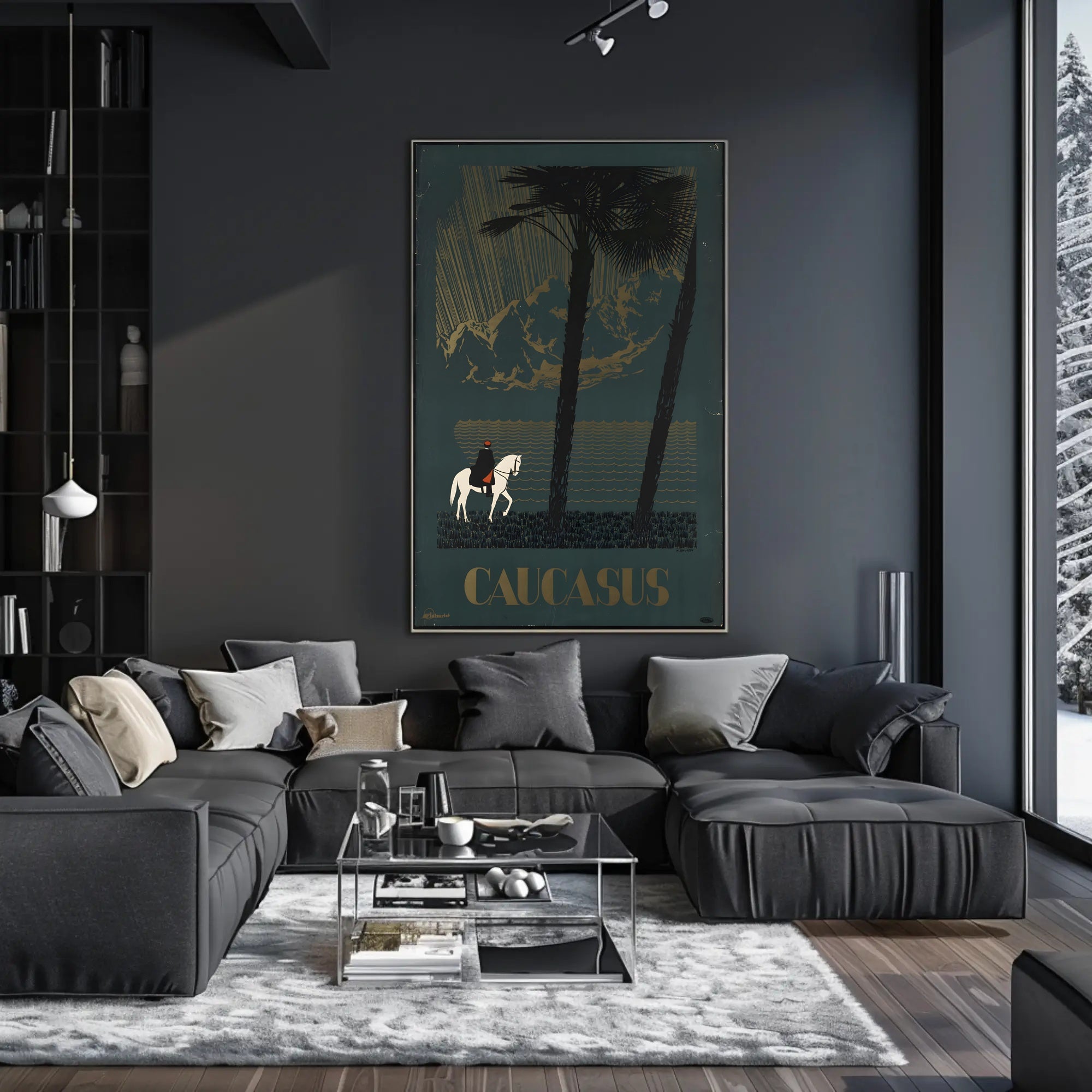Caucasus Travel Adventure Poster: Explore Romantic Landscapes PosterGoat