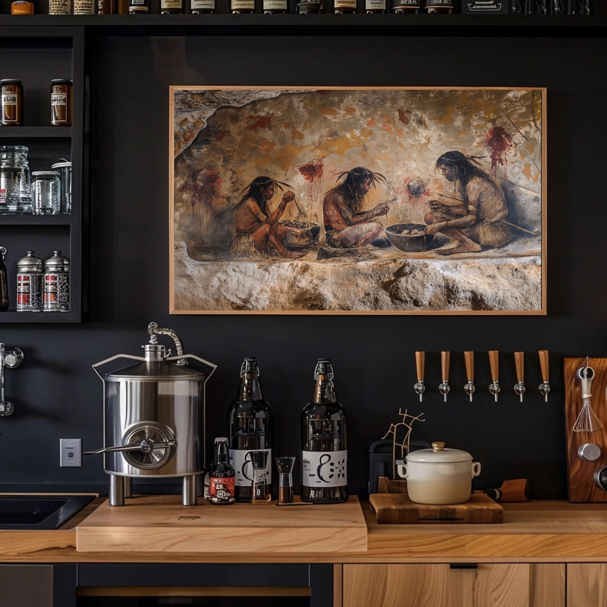 Cave Art-Inspired Cultural or Heritage Poster PosterGoat