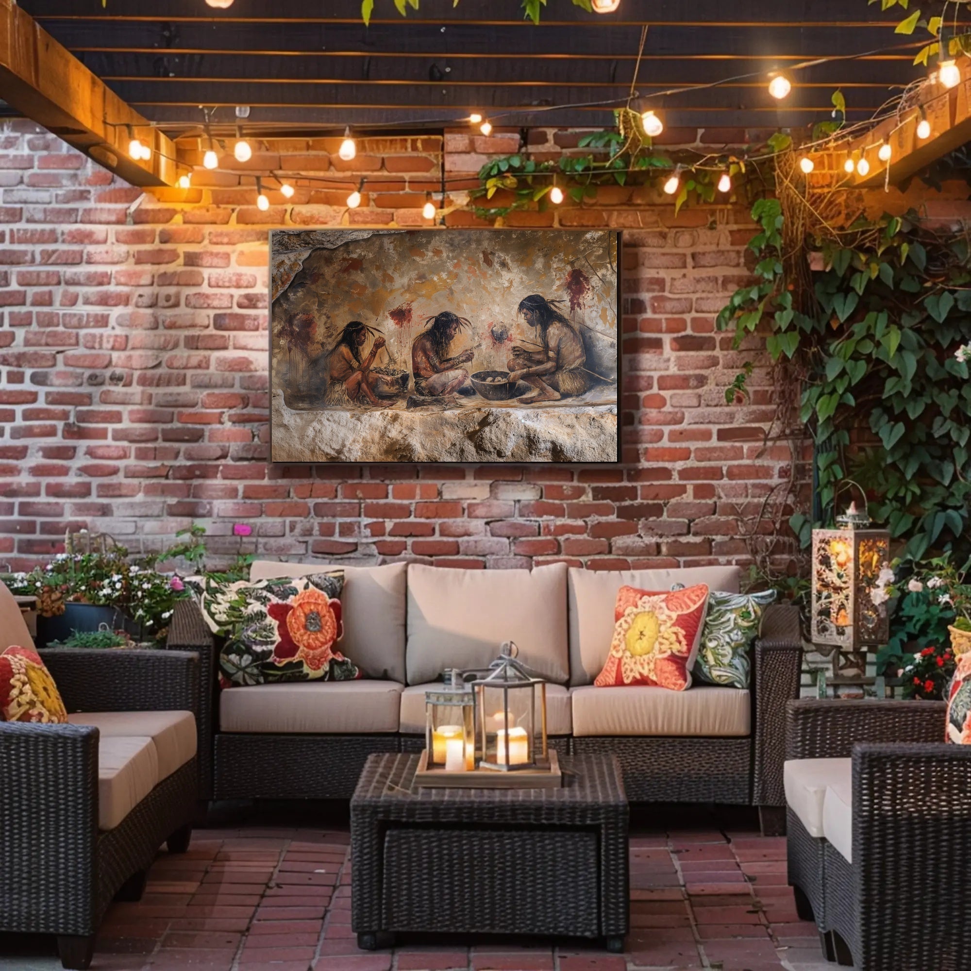 Cave Art-Inspired Cultural or Heritage Poster PosterGoat