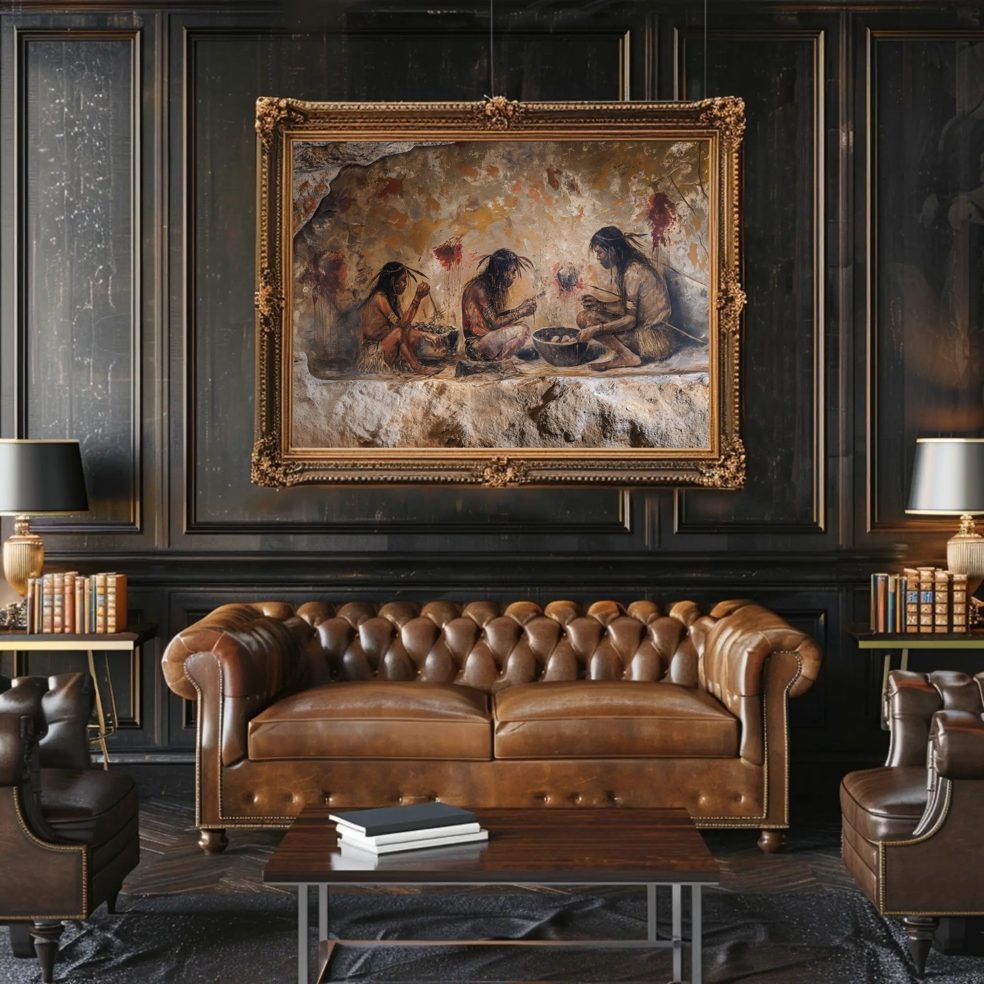 Cave Art-Inspired Cultural or Heritage Poster PosterGoat