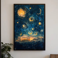 Celestial Dreams: Abstract Artistic Poster PosterGoat