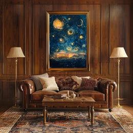 Celestial Dreams: Abstract Artistic Poster PosterGoat