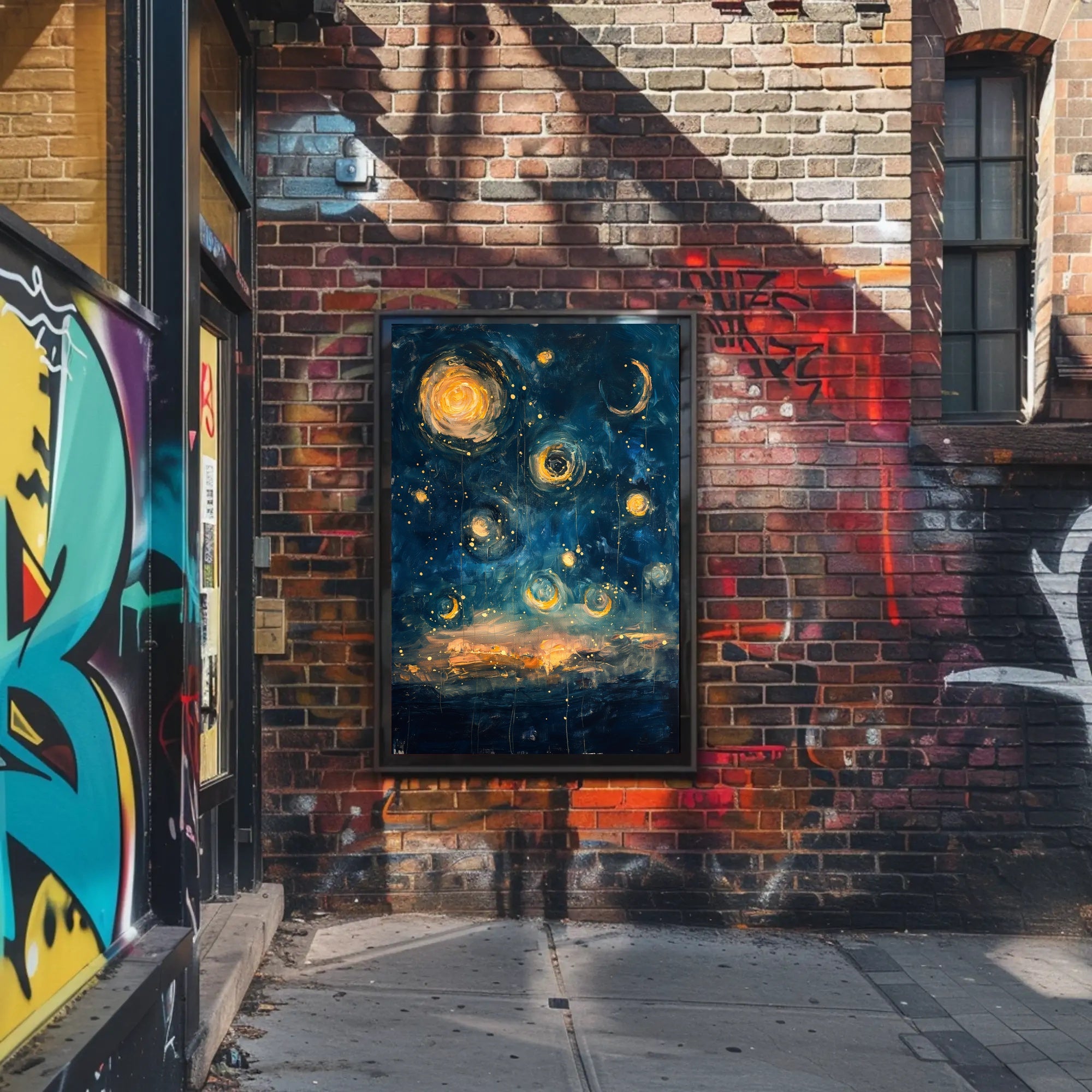 Celestial Dreams: Abstract Artistic Poster PosterGoat