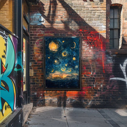 Celestial Dreams: Abstract Artistic Poster PosterGoat