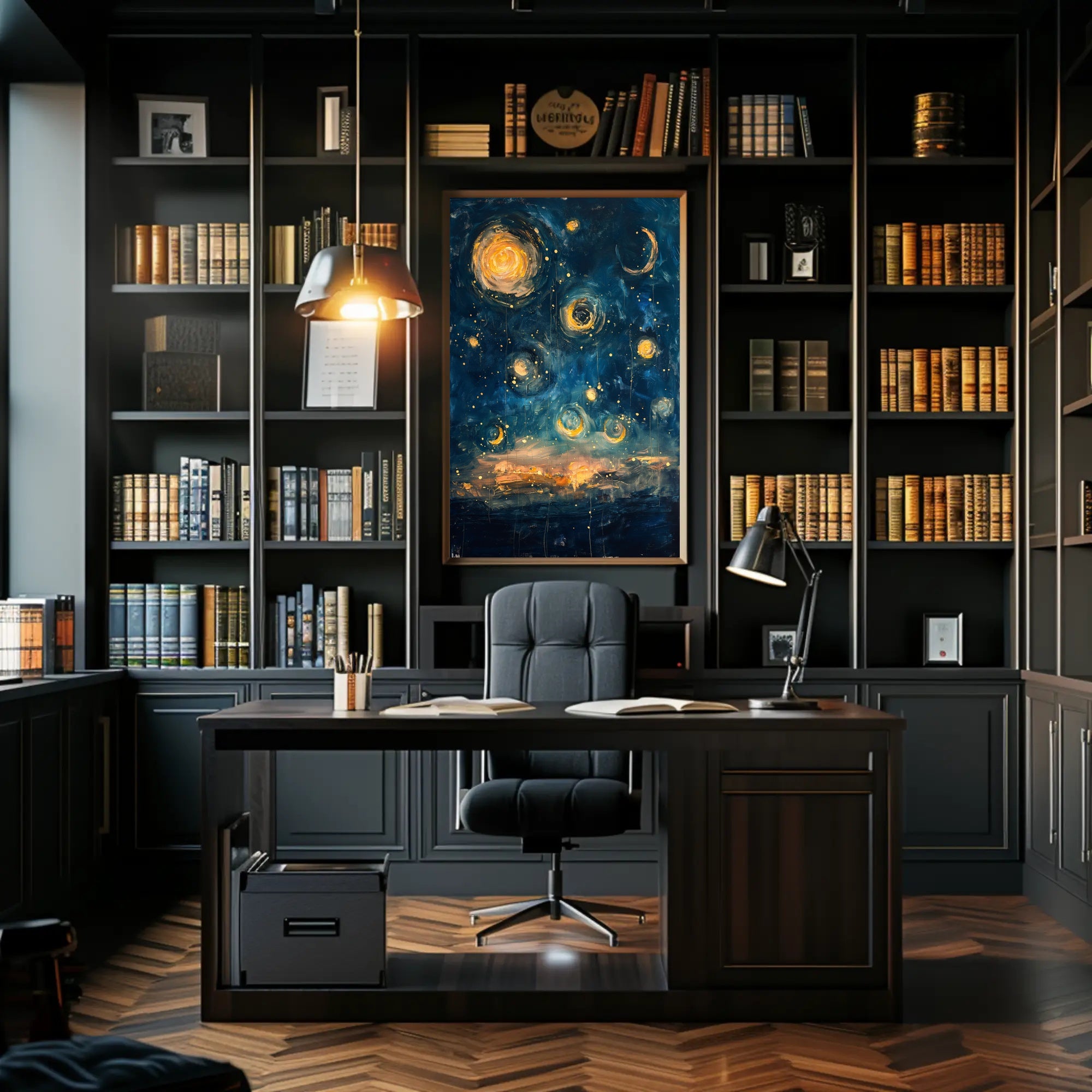 Celestial Dreams: Abstract Artistic Poster PosterGoat
