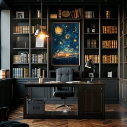 Celestial Dreams: Abstract Artistic Poster PosterGoat