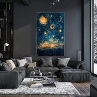 Celestial Dreams: Abstract Artistic Poster PosterGoat