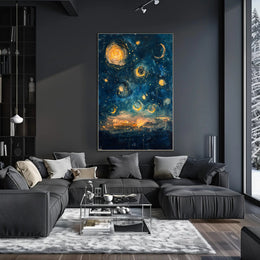 Celestial Dreams: Abstract Artistic Poster PosterGoat